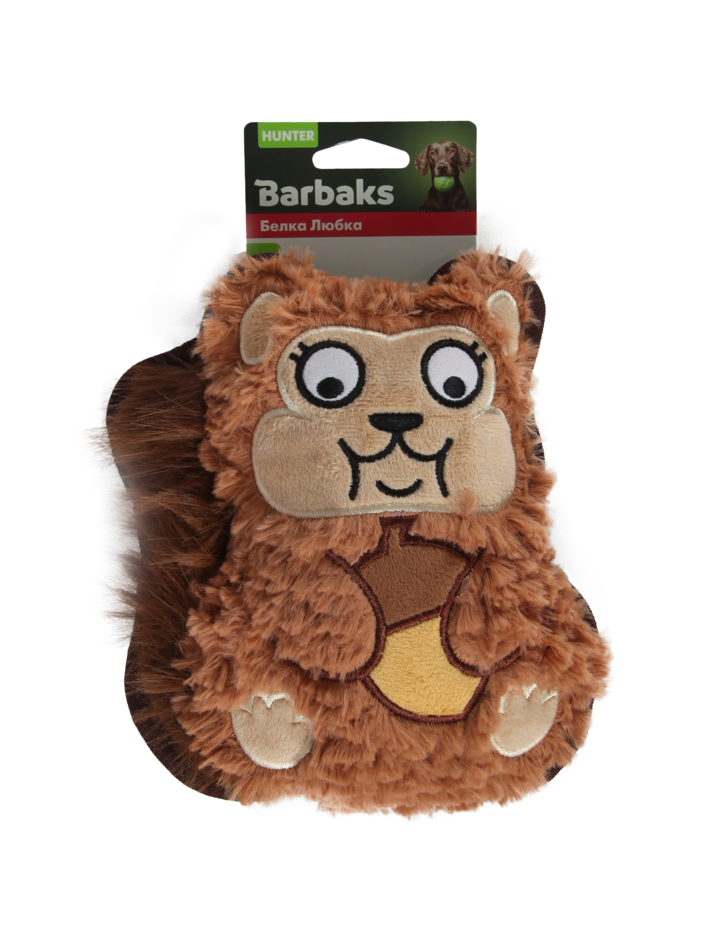 Игрушка для собак Barbaks Белка Любка особо прочная пищит 19см - фото 7