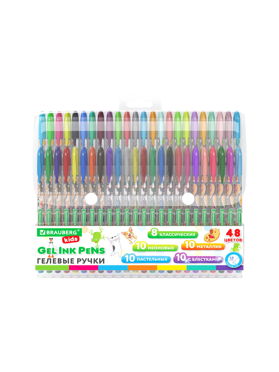 Ручка гелевая Brauberg 48 шт. - фото 2