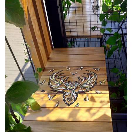 Пазл Eco Wood Art Мудрая Сова L 40x42 см деревянный