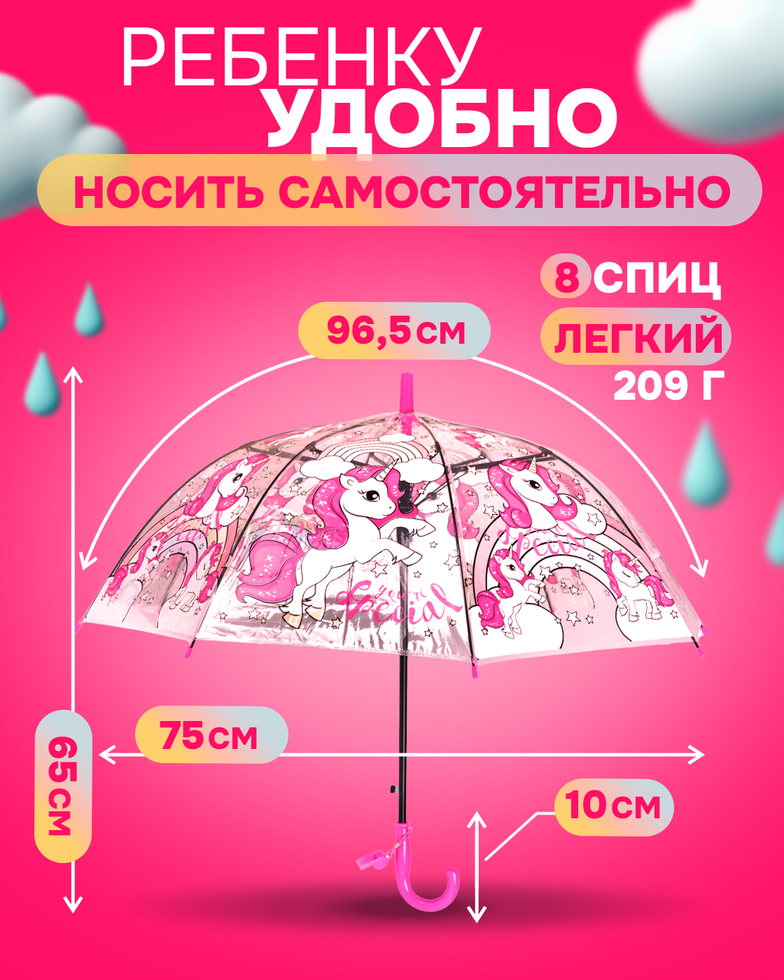 Зонт 1TOY Т27238 - фото 7