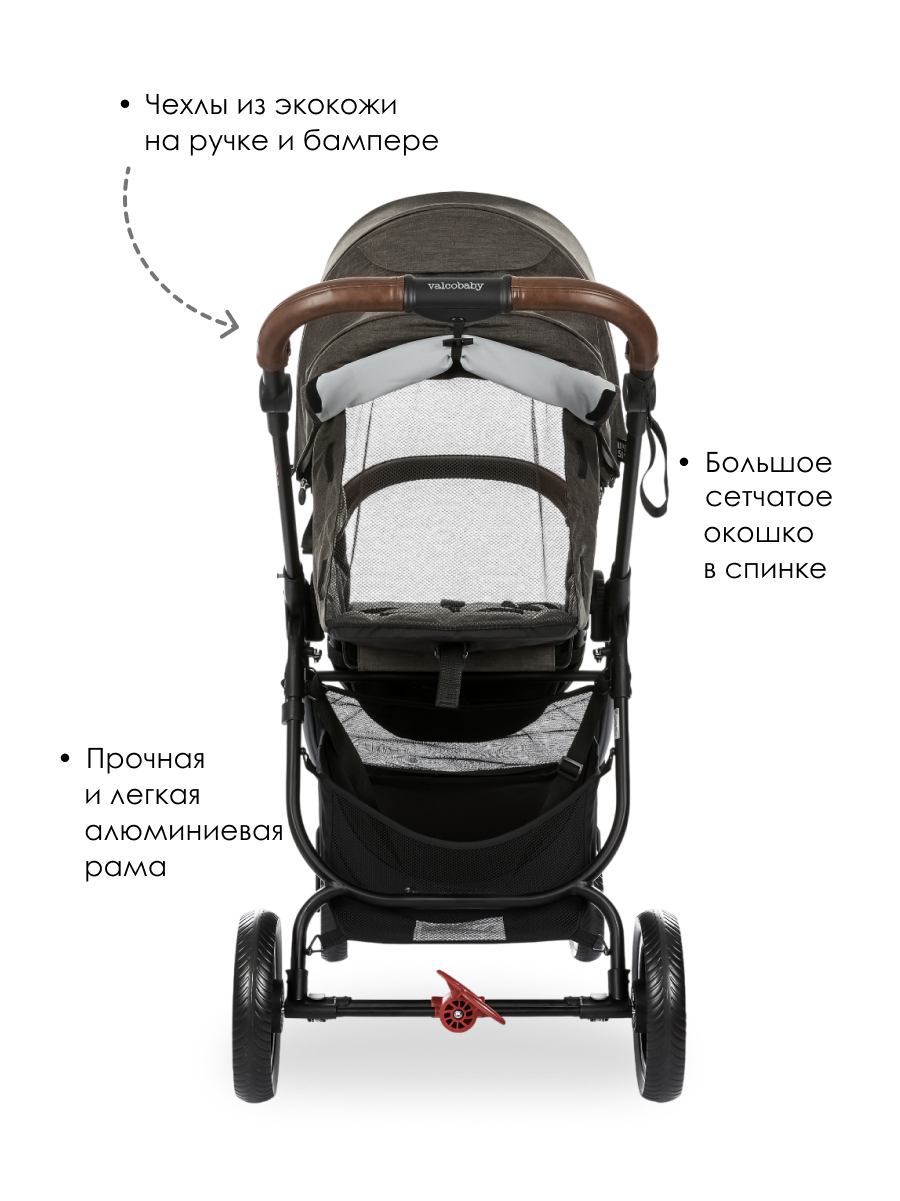 Коляска прогулочная Valco baby Snap 4 Ultra серый - фото 7