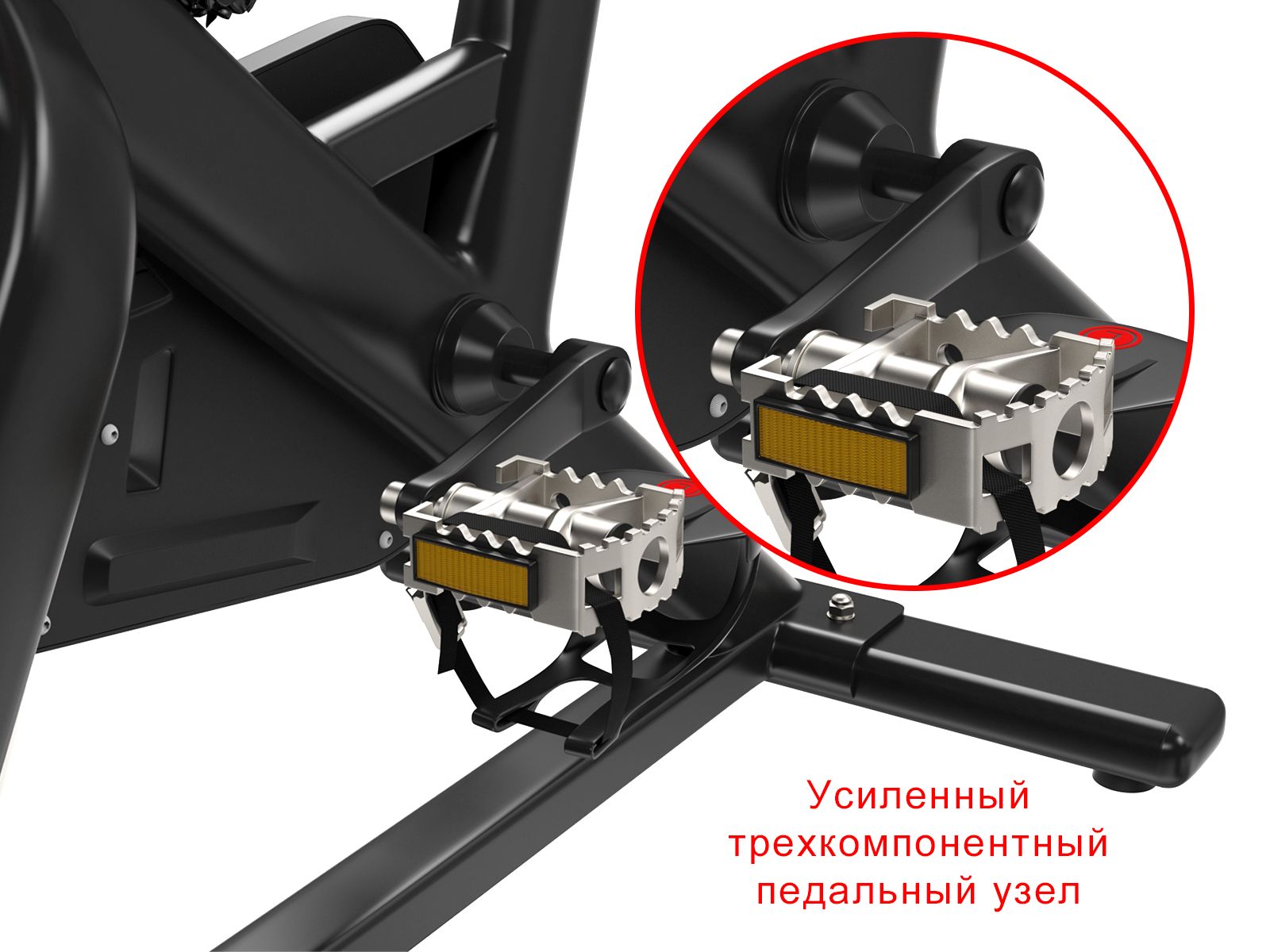 Спин-байк UNIX Fit до 120 кг маховик 15 кг нагрузка бесступенчатая - фото 4