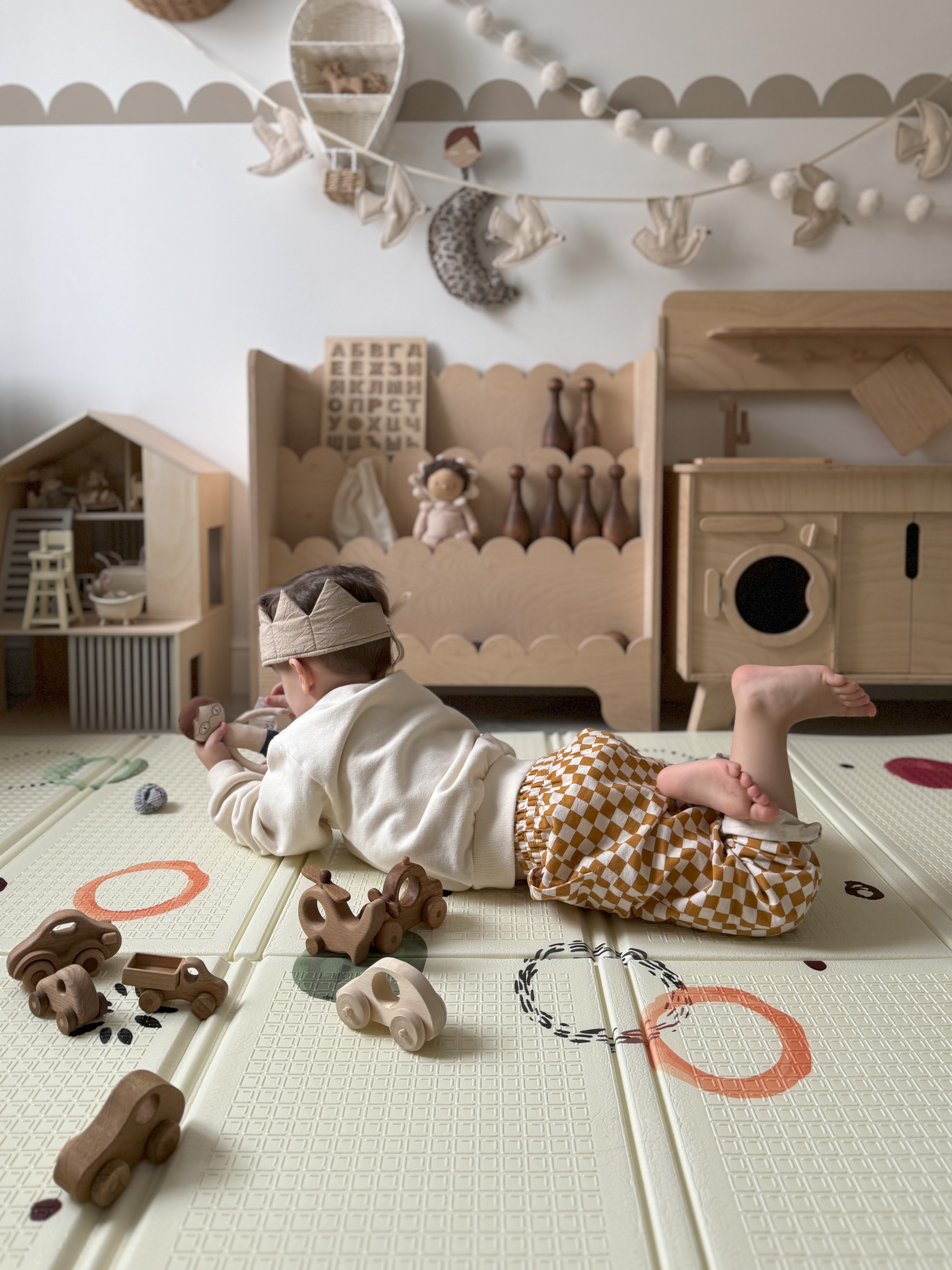 Детский складной коврик Pollzu Акварель 150 x 180 см - фото 20