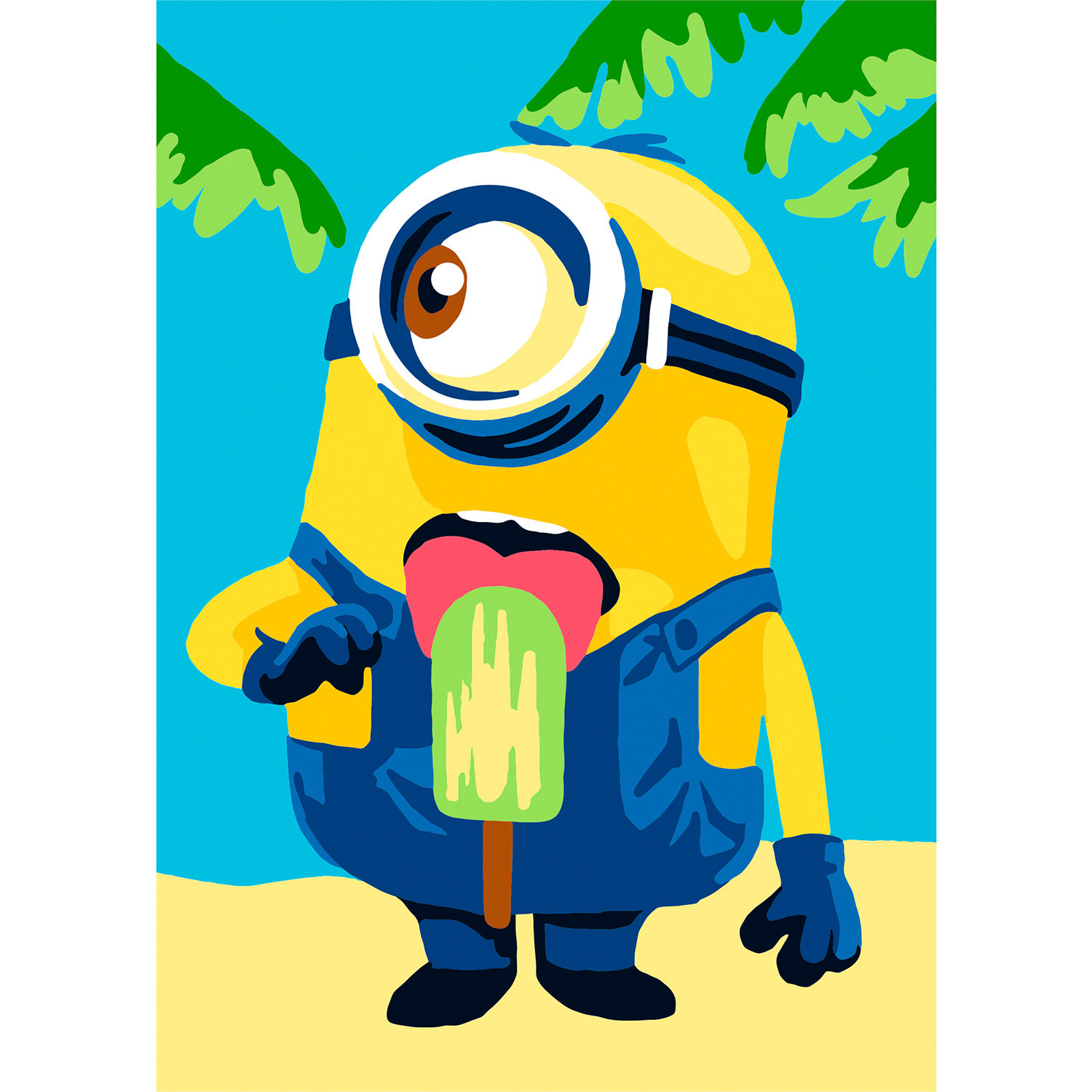 Картина по номерам Hobby Paint Миньон на пляже в ассортименте - фото 1