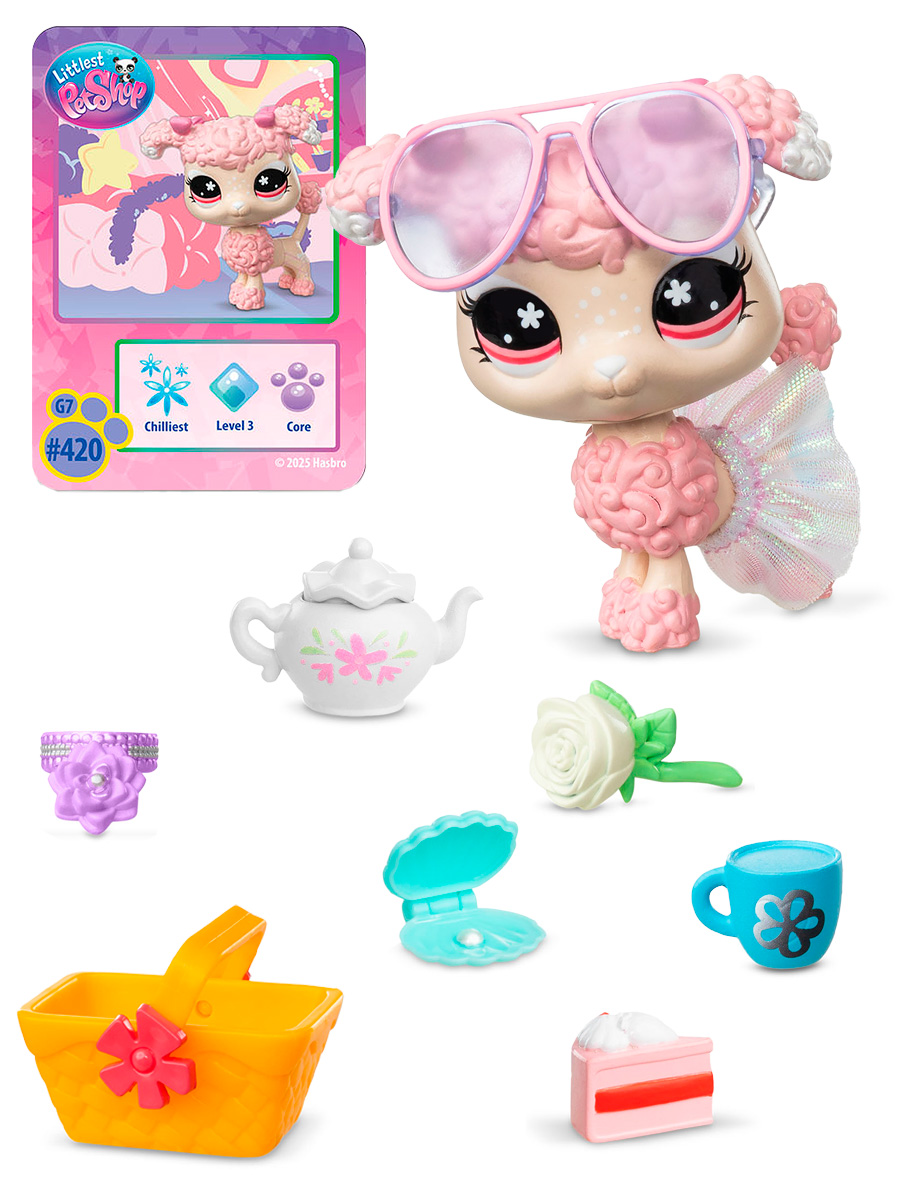 Игровой набор Littlest Pet Shop фигурка с аксессуарами, Пудель - фото 4