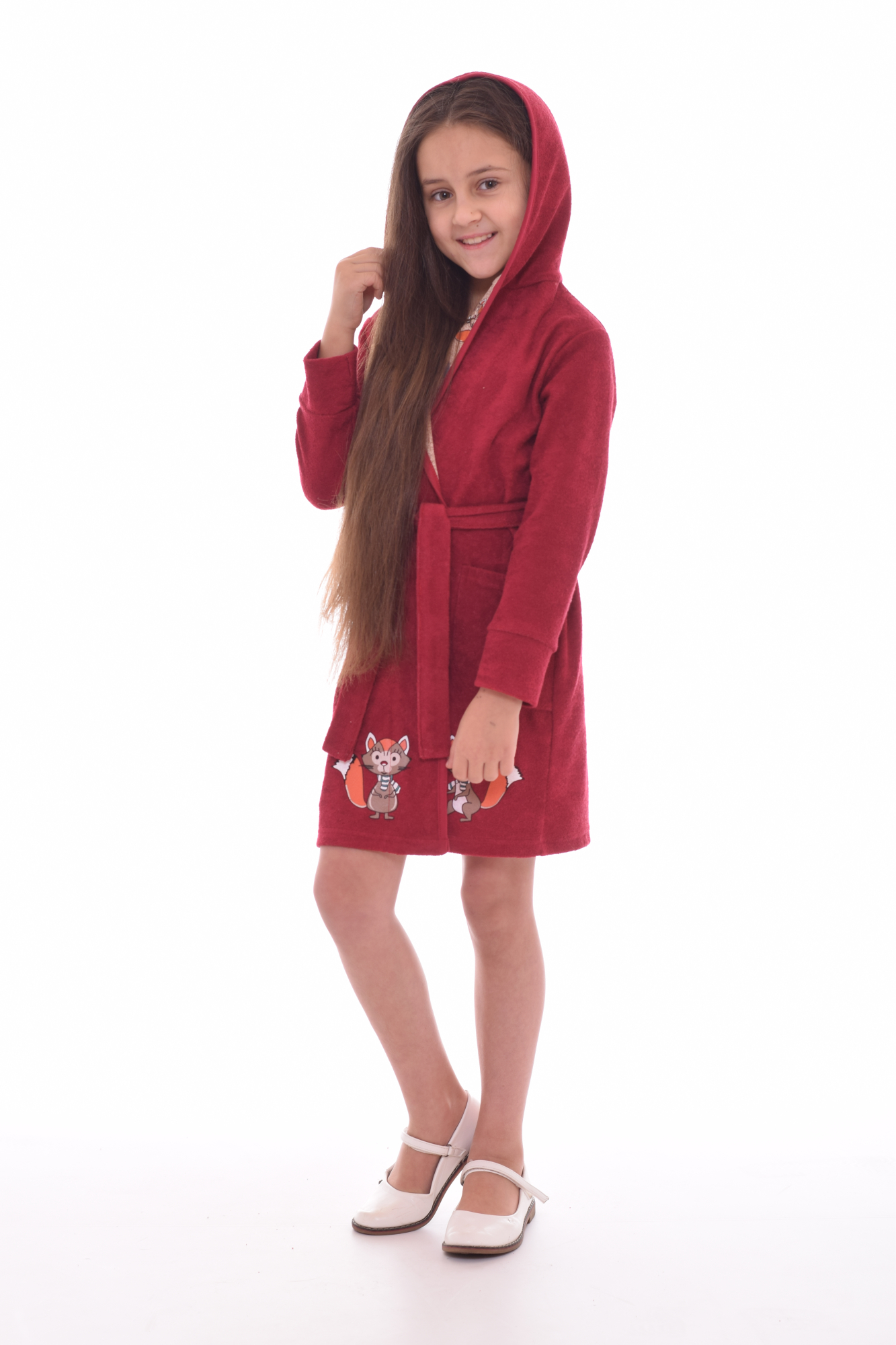 Халат Новое кимоно 7-181а (бордо) - фото 2