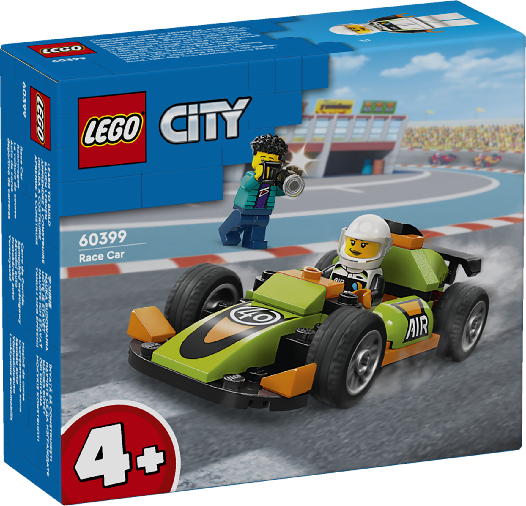 Конструктор LEGO City Зеленый Гоночный автомобиль 56 дет. - фото 4