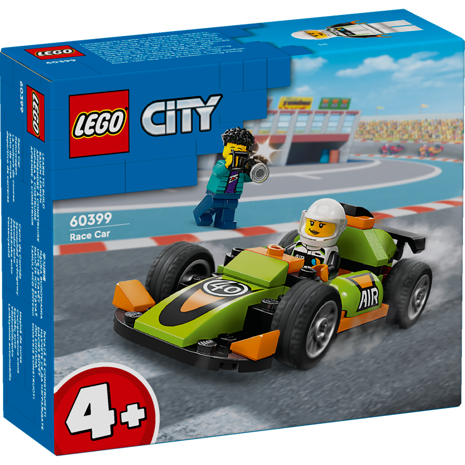 Конструктор LEGO City Зеленый Гоночный автомобиль 56 дет. - фото 4