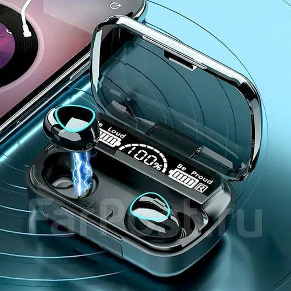 Наушники Bluetooth Newest M10 CASTLELADY вакуумные V5.3 беспроводные c PowerBank - фото 5