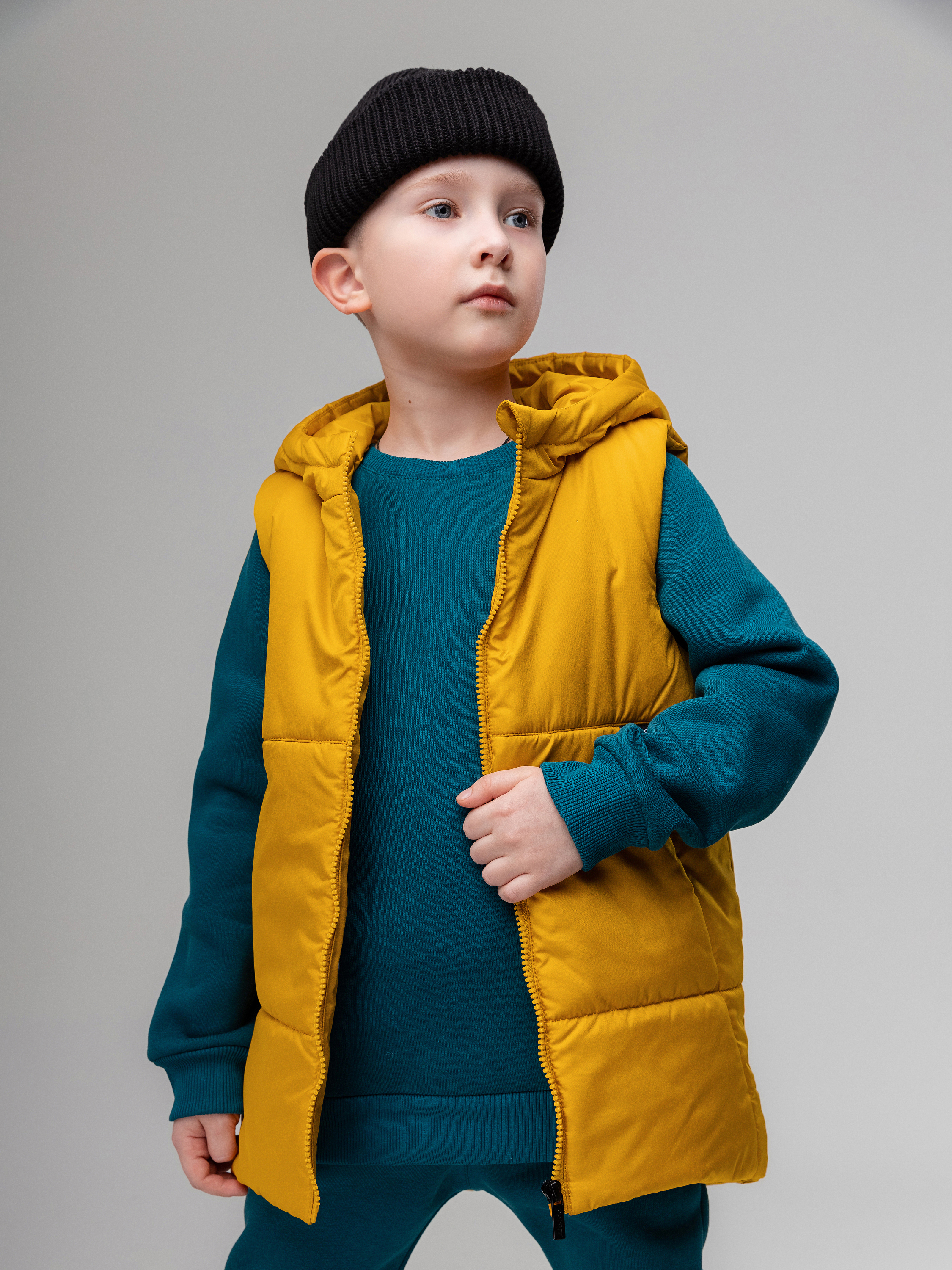 Жилет Bodo 14-68МU_горчичный - фото 5