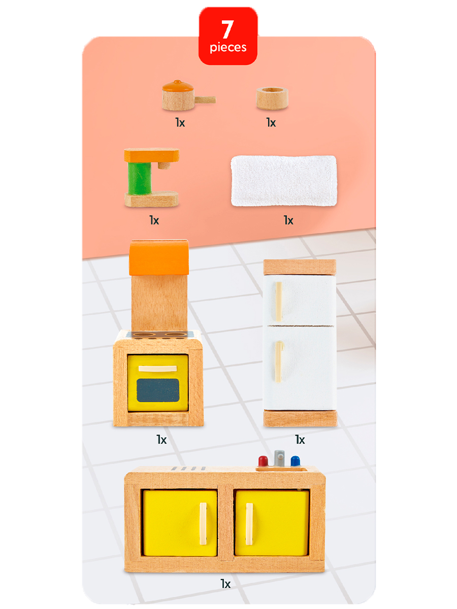 Домик для кукол Hape с мебелью E3453_HP - фото 7