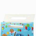 Пакет-коробка Синий трактор для подарка Синий трактор 40х30х12 см