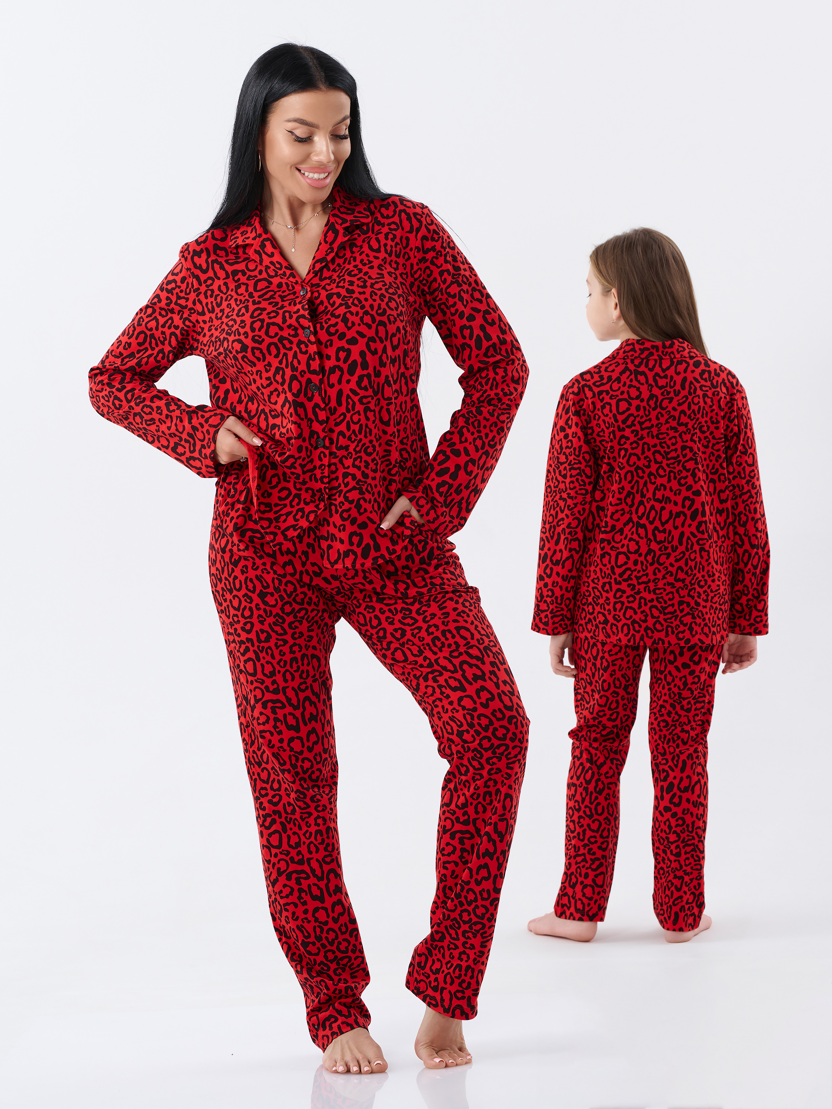 Пижама КрутышОк ТЖ-029 красный, леопард - фото 14