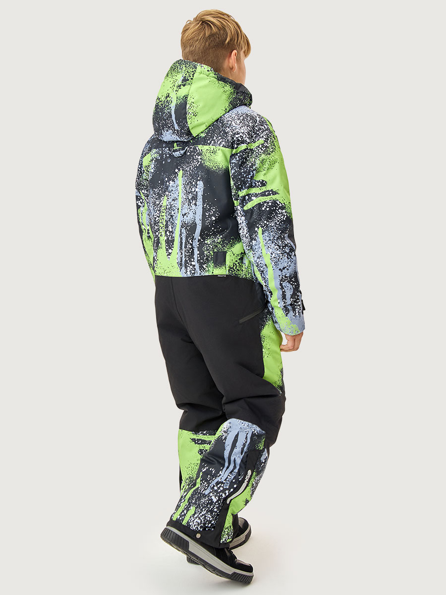 Комбинезон NIKASTYLE 8з1525 салат/черный - фото 3