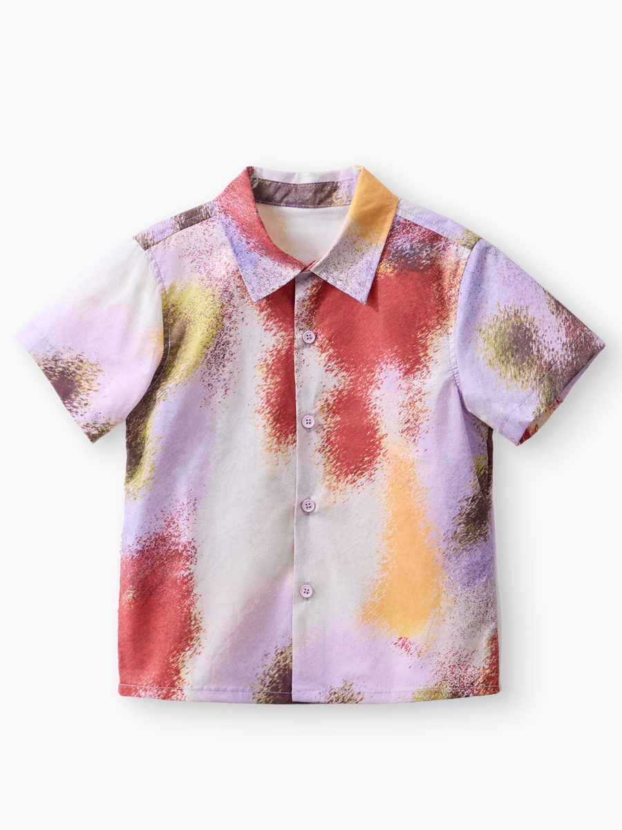 Рубашка Happy Baby 88710-1_purpl red gradient - фото 1