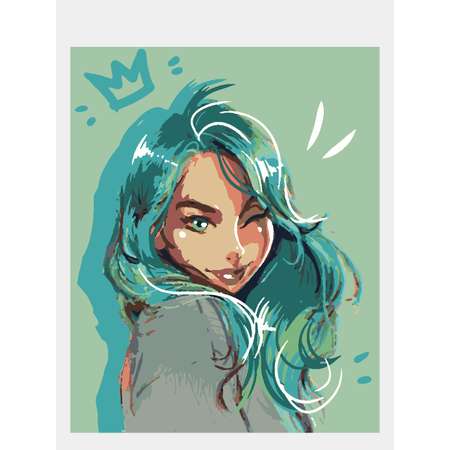 Картина по номерам Selfica Изумруд