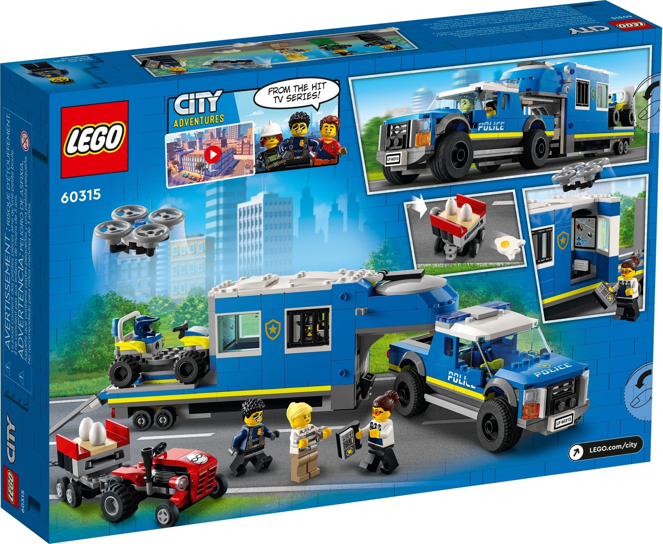 Изображение товара Конструктор LEGO City Полицейский трейлер 60315 - игровой набор для детей