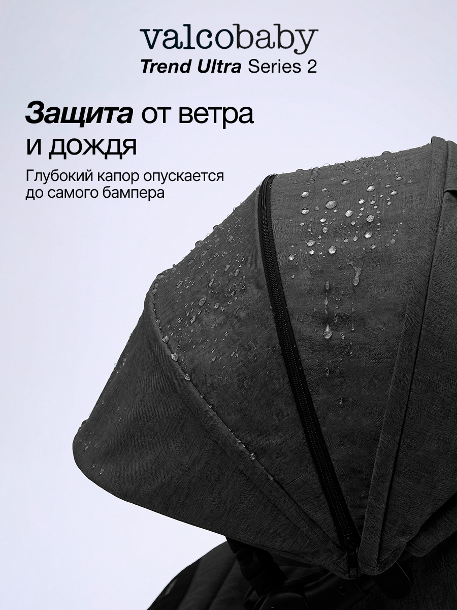 Коляска прогулочная для двойни Valco baby Duo Trend серия 2 черный - фото 9