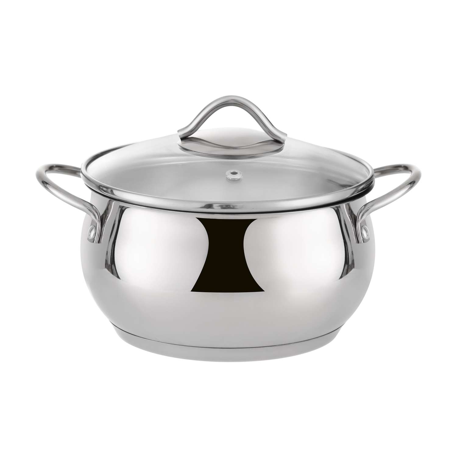 Кастрюля ё нержавеющая с крышкой Apple 5л индукция - фото 1