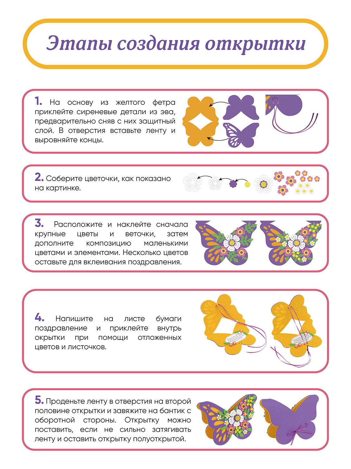 Набор для творчества Santa Lucia аппликация Бабочка - фото 4