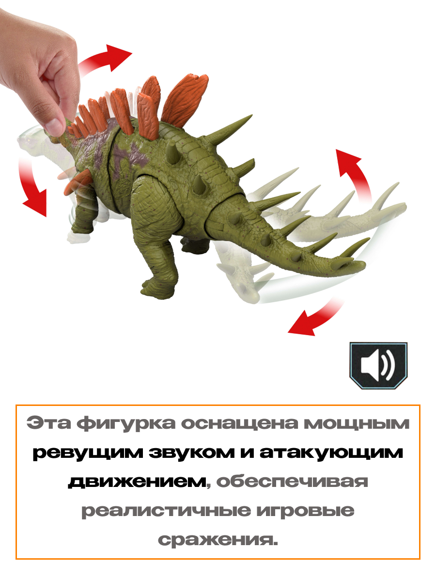 Фигурка Jurassic World Рычащий Кентрозавр - фото 5