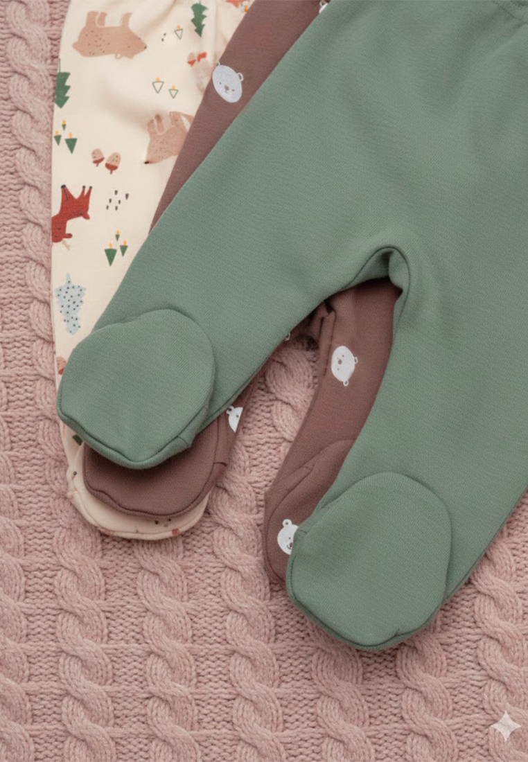 Ползунки 3 шт YOULALA 0553206001 - фото 4