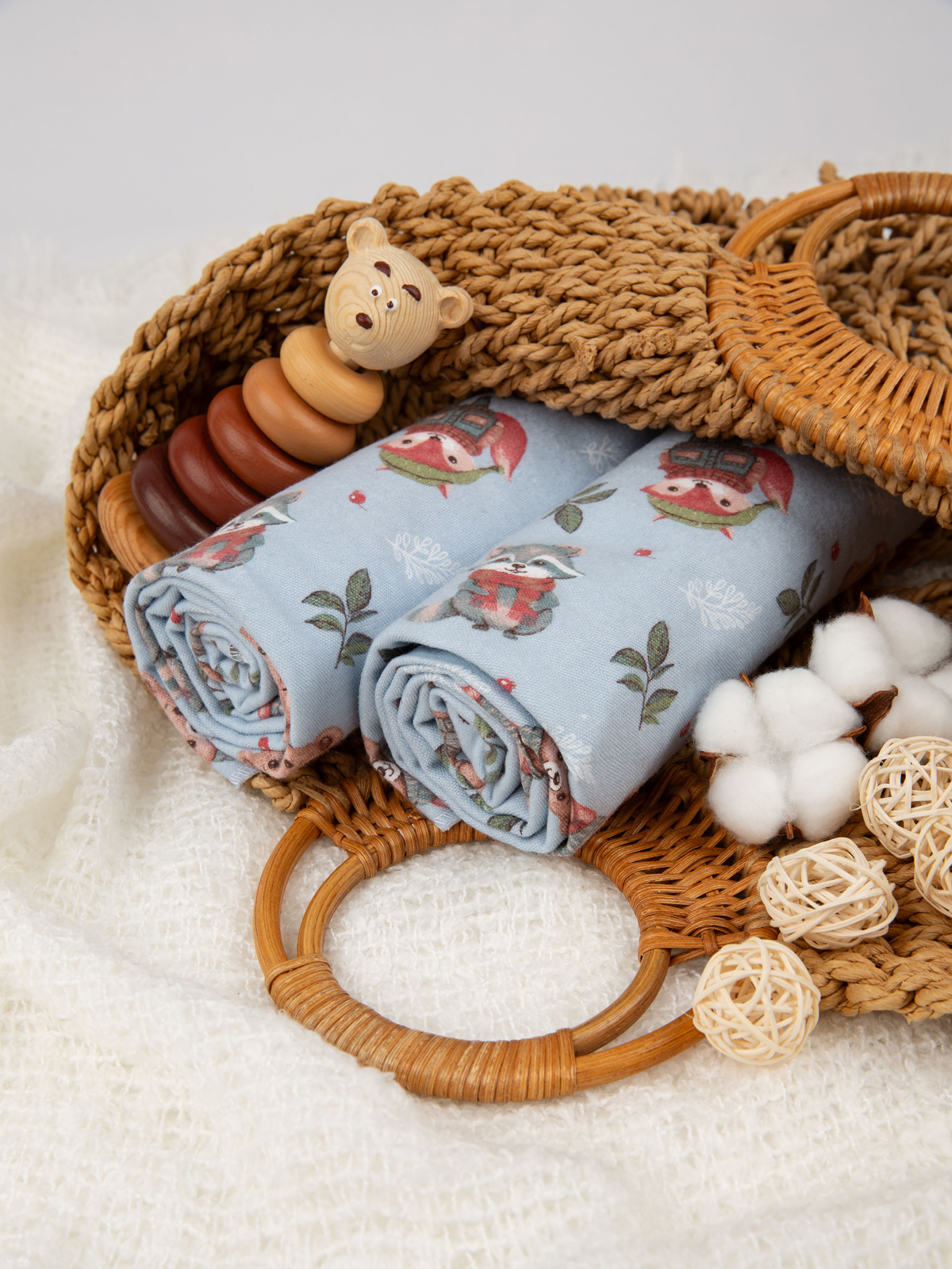 Пелёнка Чудо-Чадо Сыночку/Лес фланель 85х120 см 2 шт. - фото 9