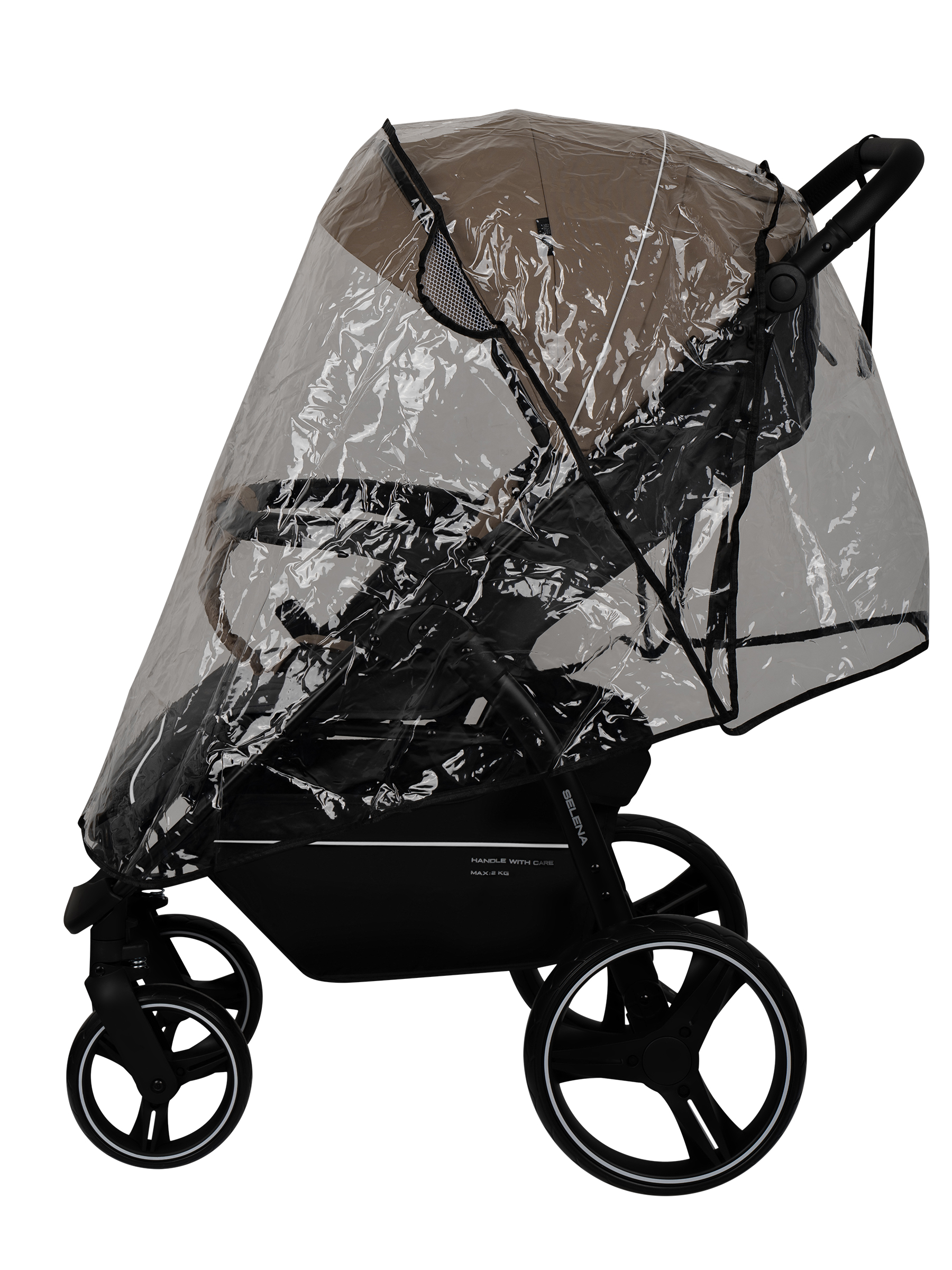 Коляска прогулочная JOVOLA SELENA 2026 темно-беж.-серый - фото 22
