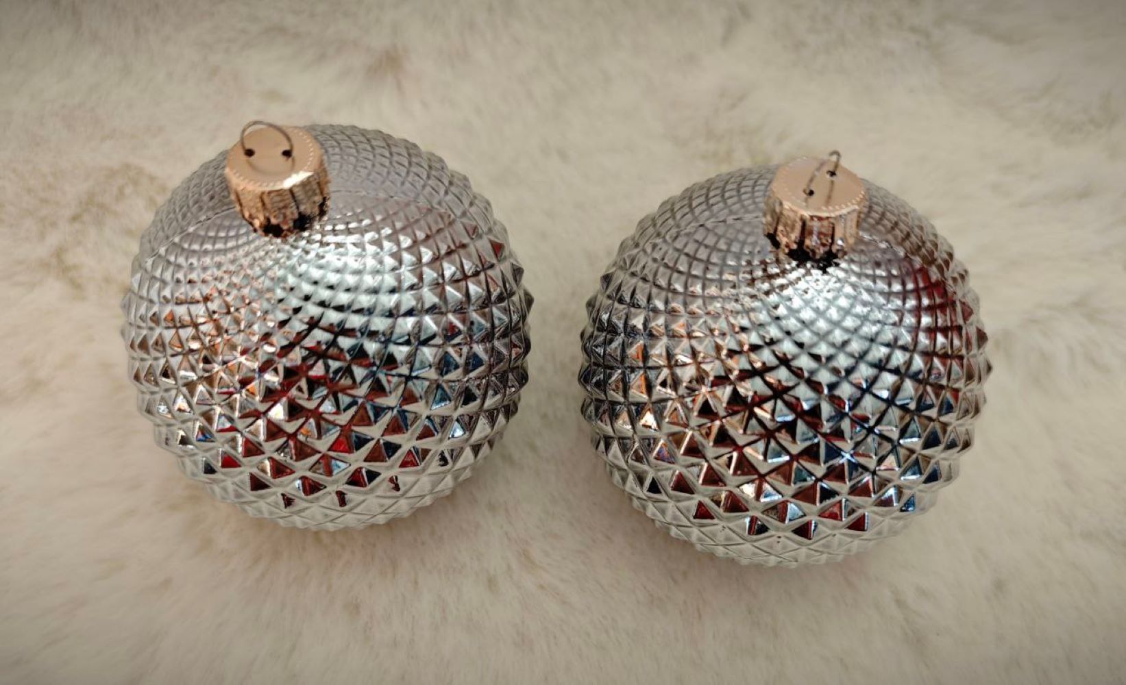 Шар Серебрянный крисстал 2шт6см Магия праздника MAG1903-G - фото 2