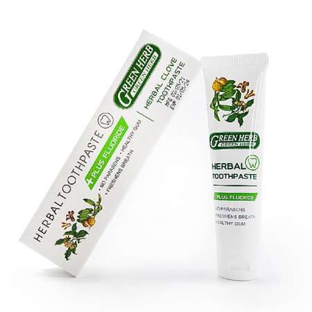 Зубная паста Green Herb без фтора мята