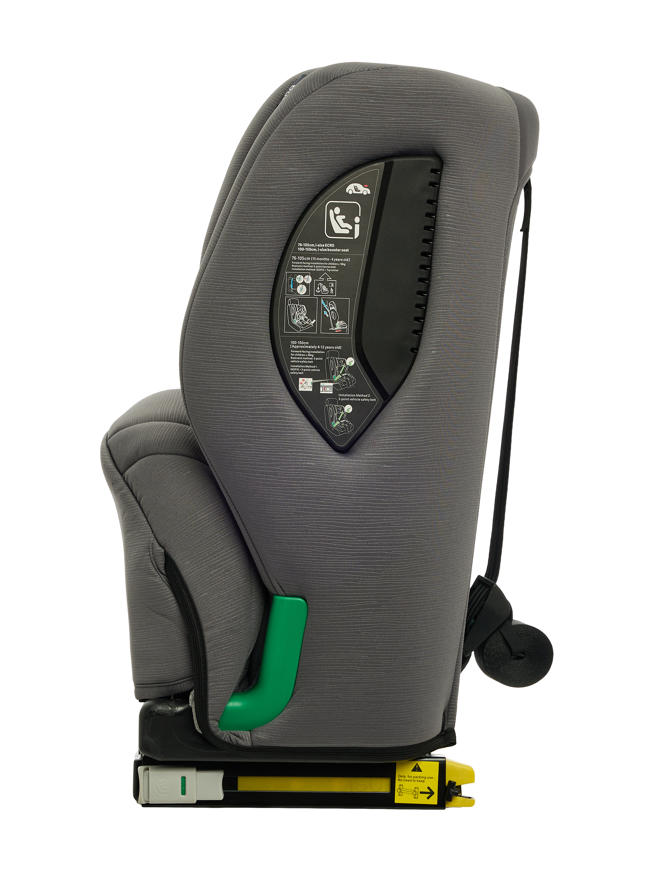 Автокресло BabyGo Flex Isofix 0+/1/2/3 (0-36 кг) серый - фото 12