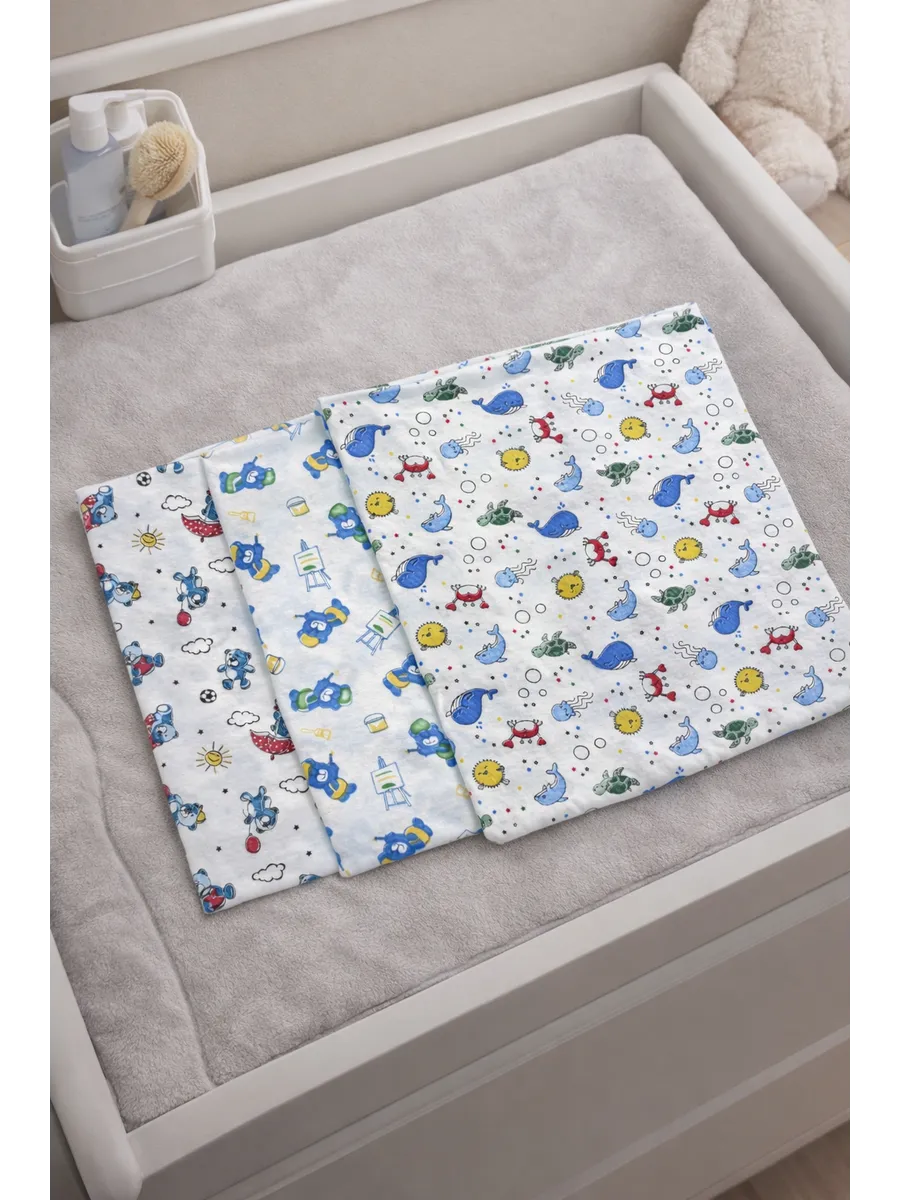 Пелёнка Софьюшка Кулирка 100х100 см 3 шт. - фото 1