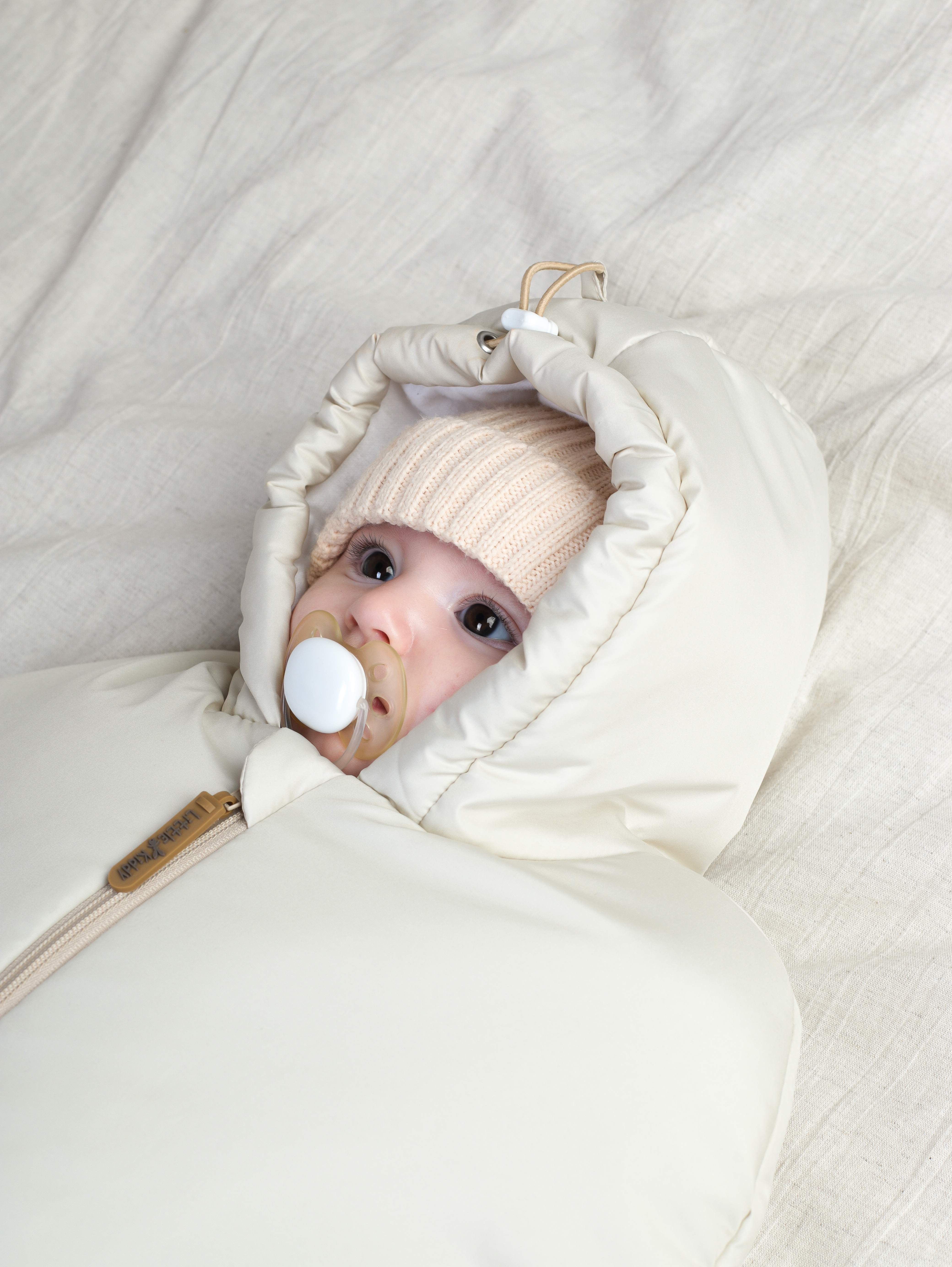 Конверт в коляску LittleKiddy бежевый - фото 5