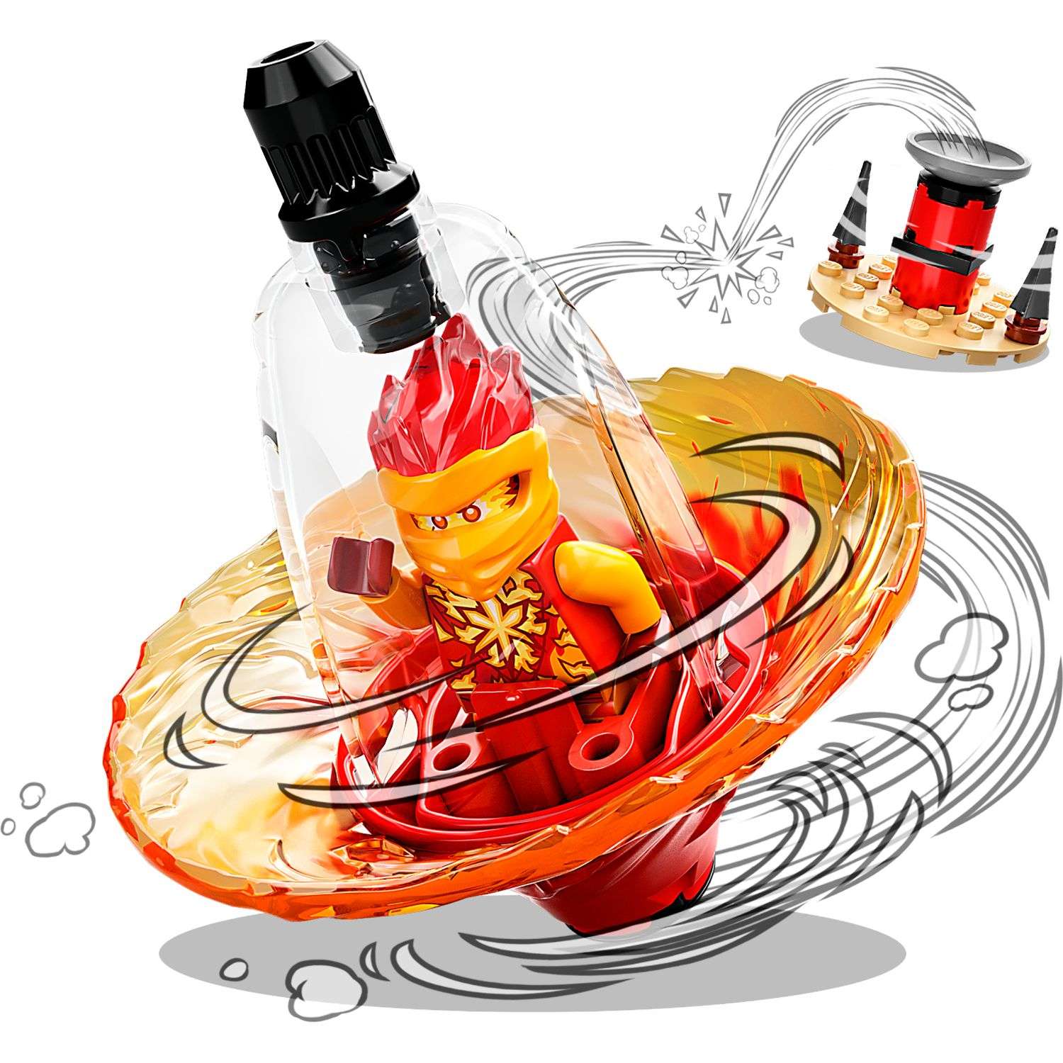 Конструктор LEGO NINJAGO Обучение кружитцу ниндзя Кая блочный - фото 3