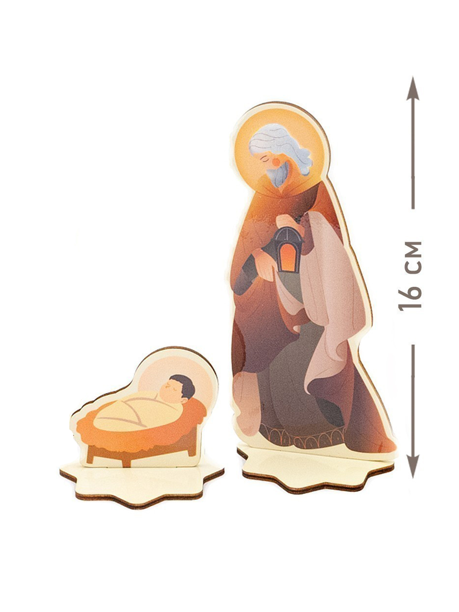 Интерьерное украшение Символик Рождественский вертеп Дерево - фото 4