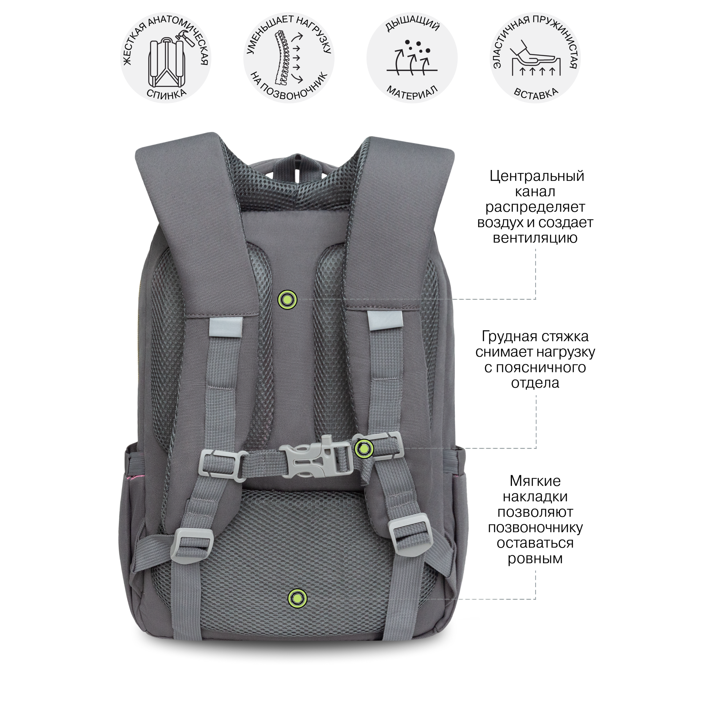 Рюкзак Grizzly для девочки - фото 7