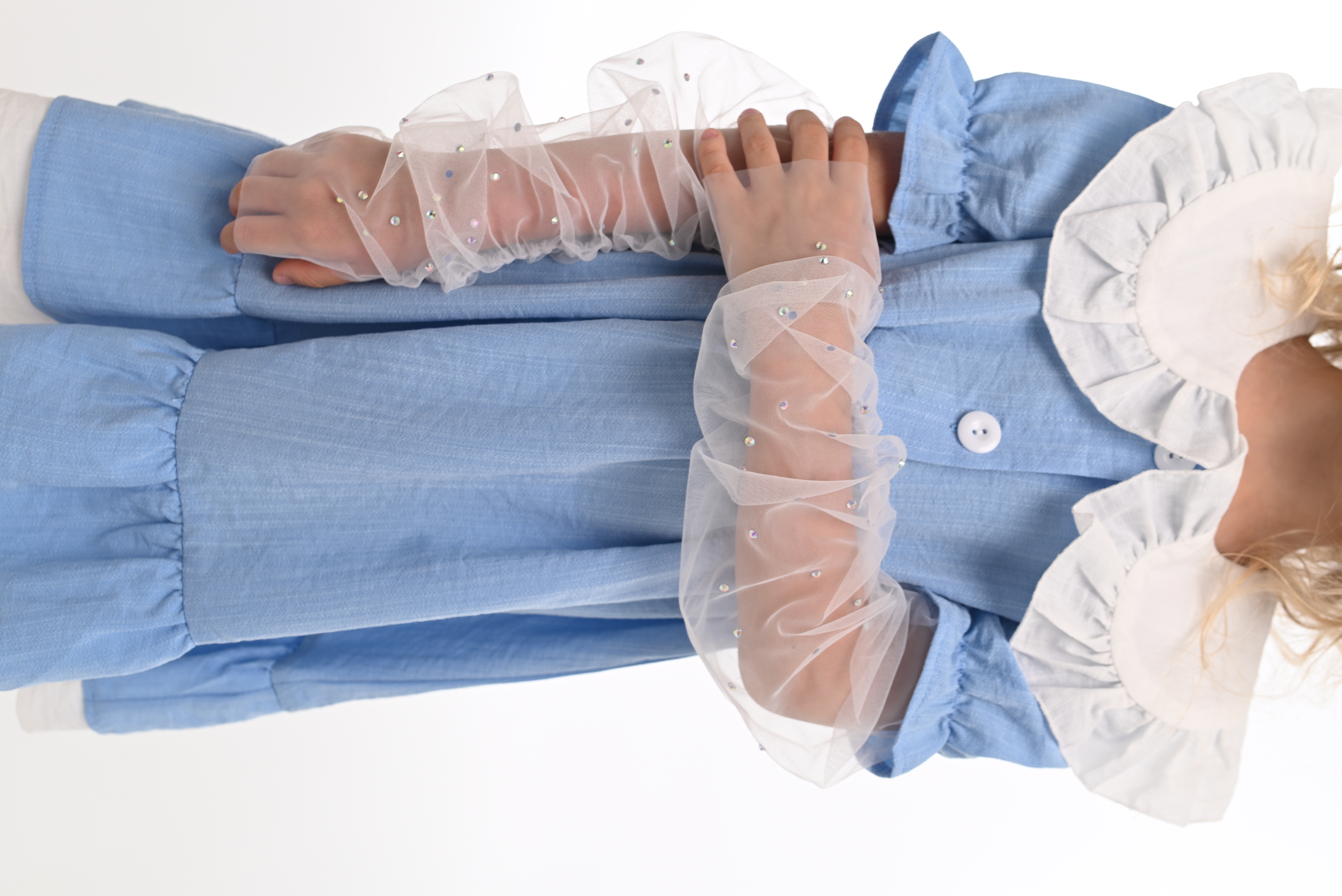 Митенки VasileKiss БелыеСтразыД - фото 6