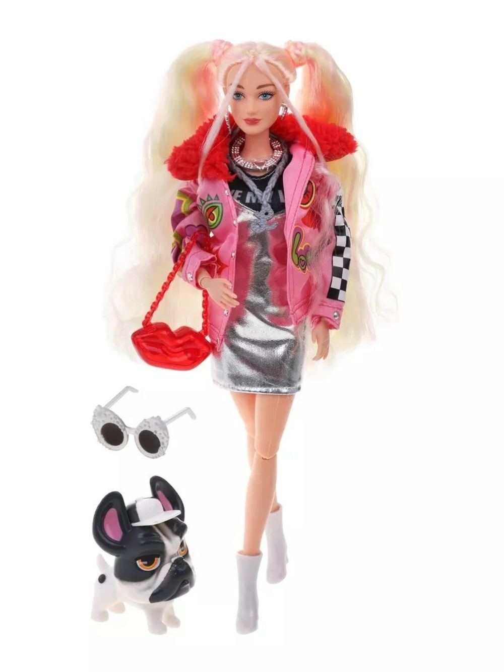 Кукла модельная Defa Lucy Модница с собачкой высота 29 см 803488 - фото 5