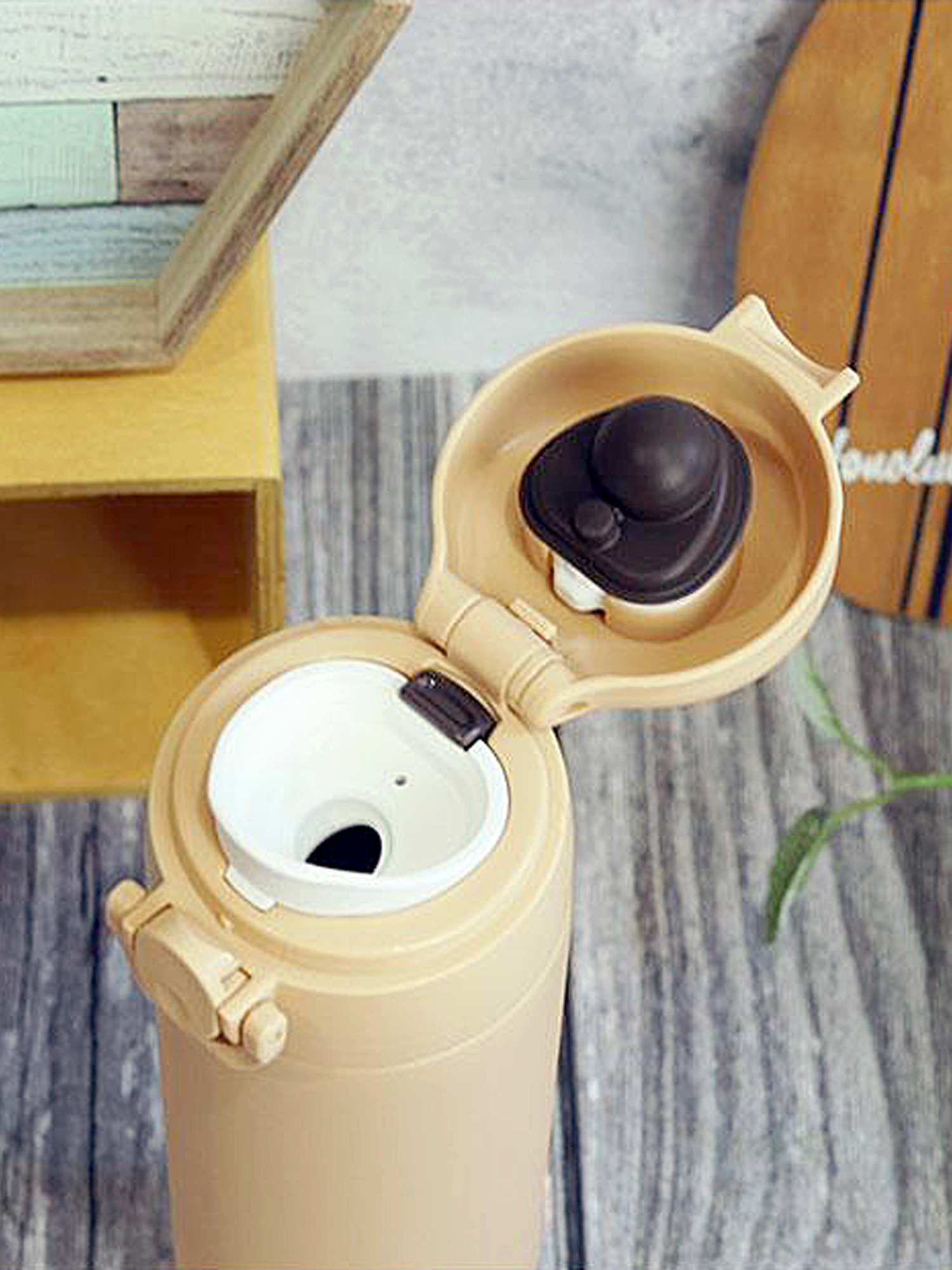 Термокружка для чая кофе 350 мл THERMOS JOK-350 песочная – нержавеющая сталь герметичная тепло/холод 12/12 часов - фото 12