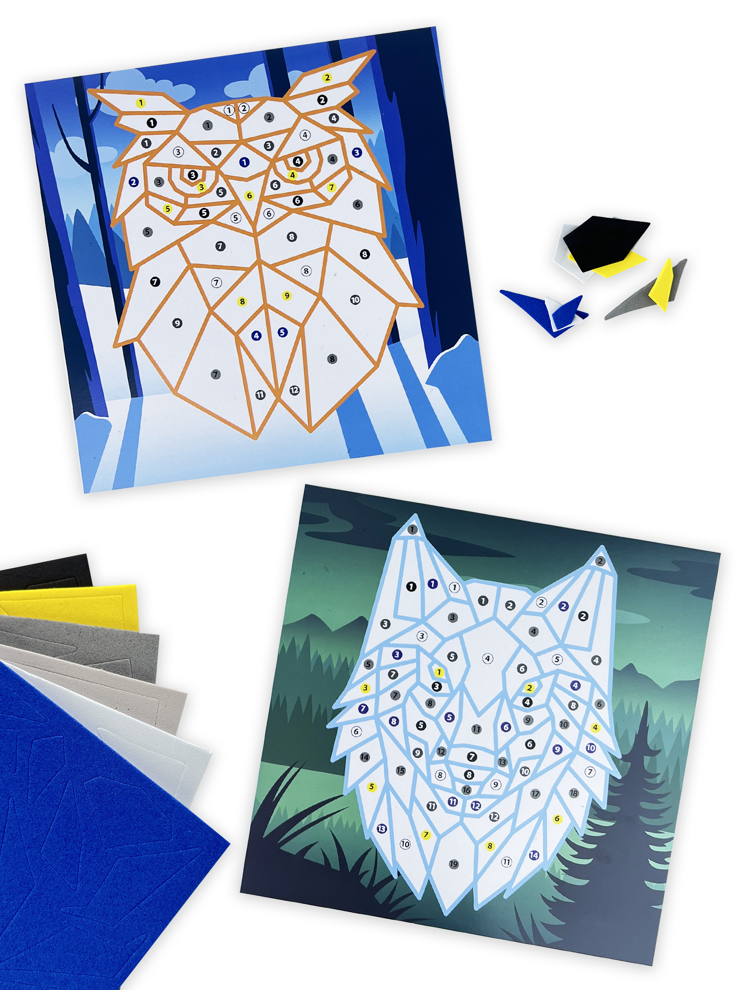 Набор для творчества Дрофа-Медиа Волк Сова аппликация - фото 5