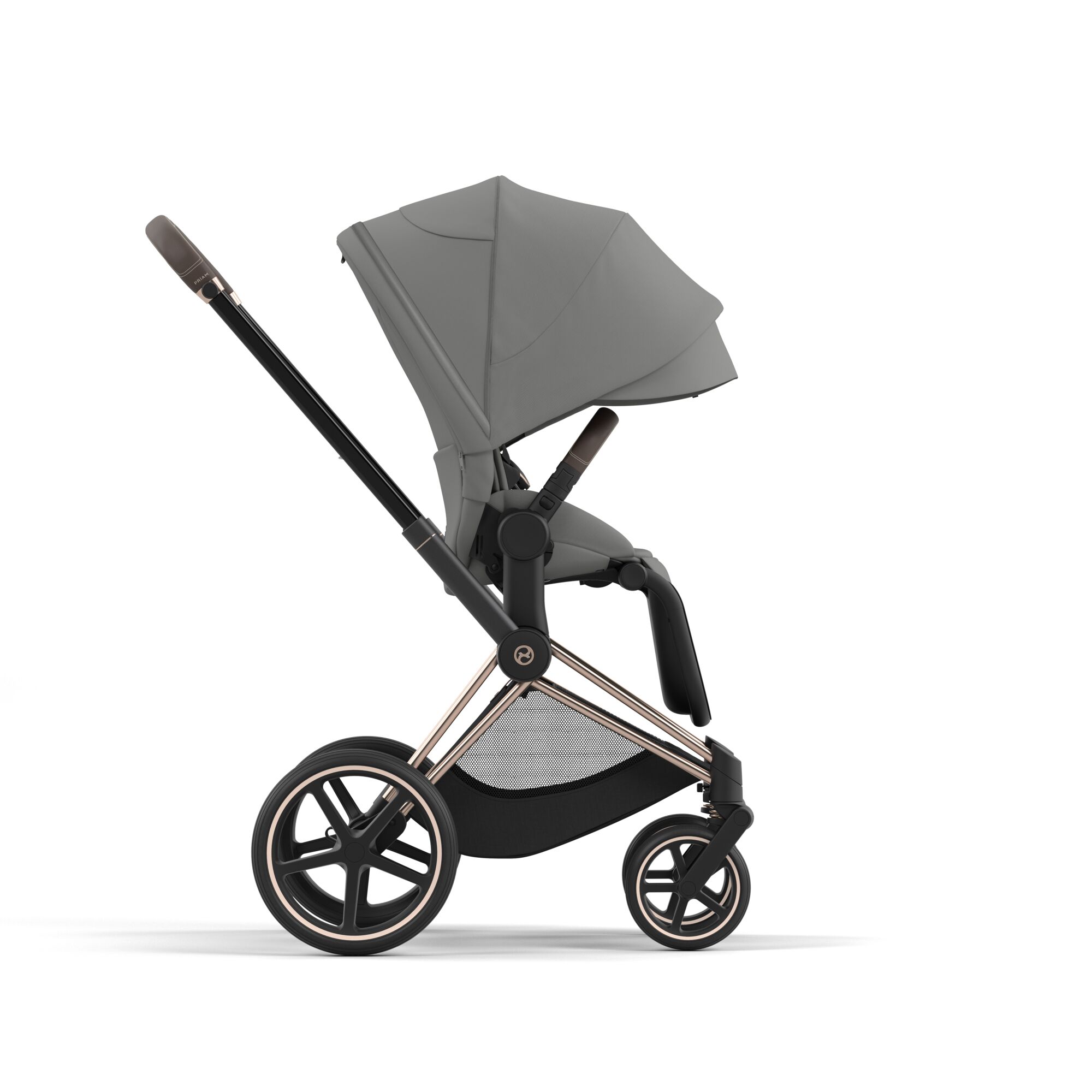 Коляска 2в1 Cybex Priam IV Rosegold серый - фото 5
