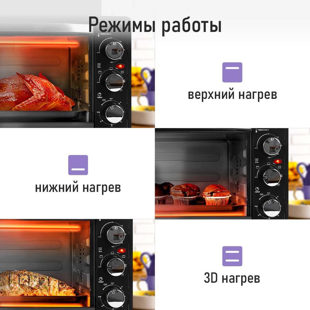 Духовой шкаф электрический LUMME LU-1710 - фото 6