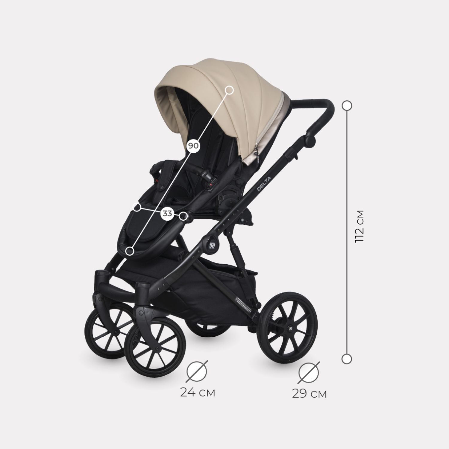 Коляска 3в1 Riko Basic Delta Ecco - фото 3