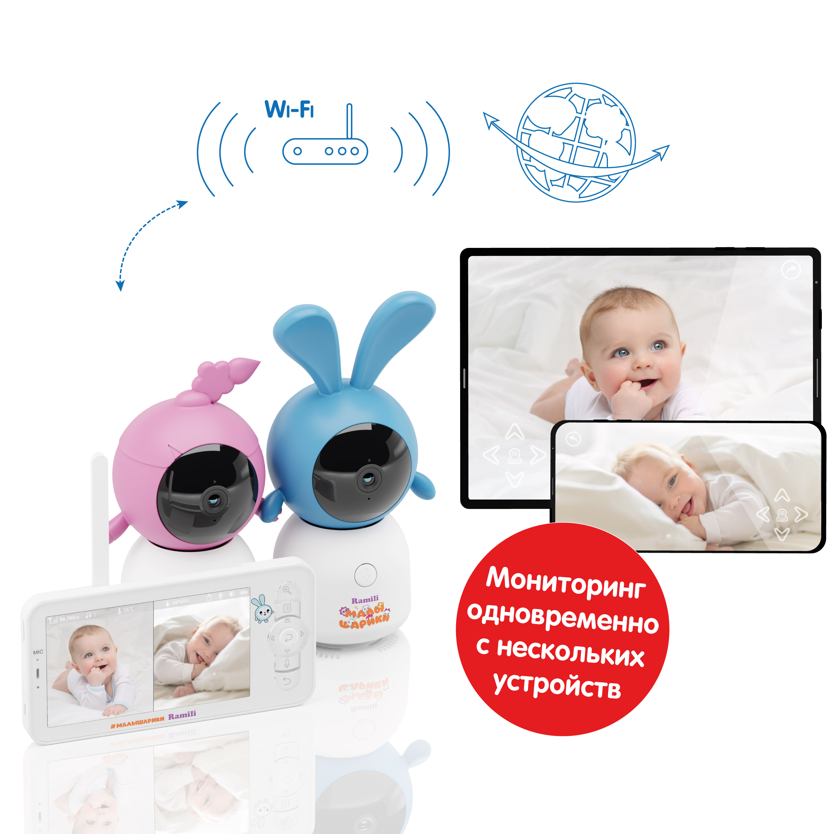 Видеоняня Ramili Малышарики Нюша и Крошик - фото 2