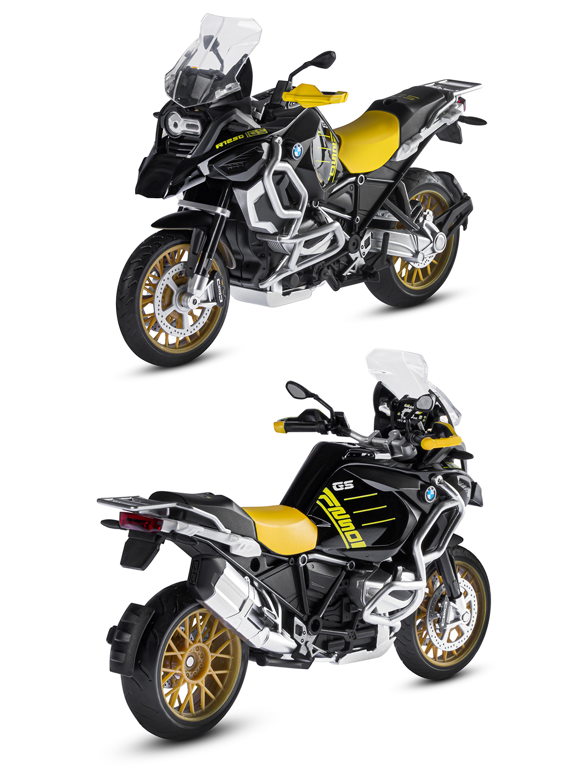 Мотоцикл АВТОпанорама BMW R1250 GS Adventure 1:12 JB1251614 - фото 6