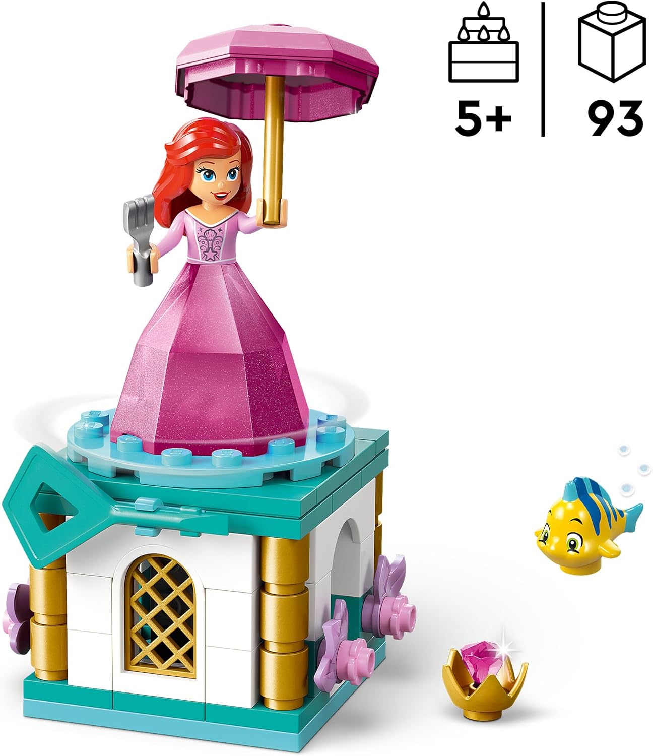 Конструктор LEGO Disney Princess Вращающаяся Ариэль блочный - фото 2