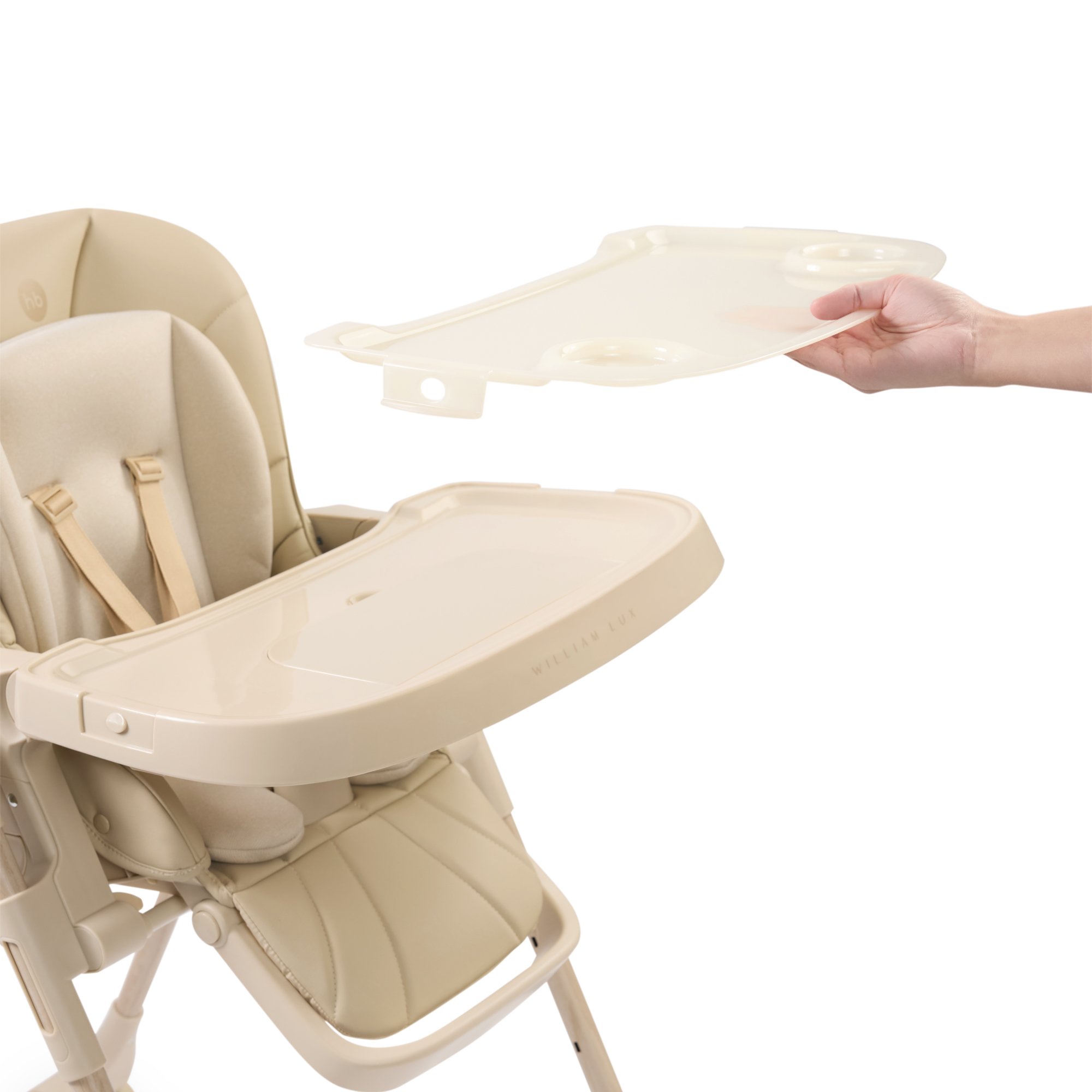 Стульчик для кормления Happy Baby WILLIAM LUX бежевый - фото 6
