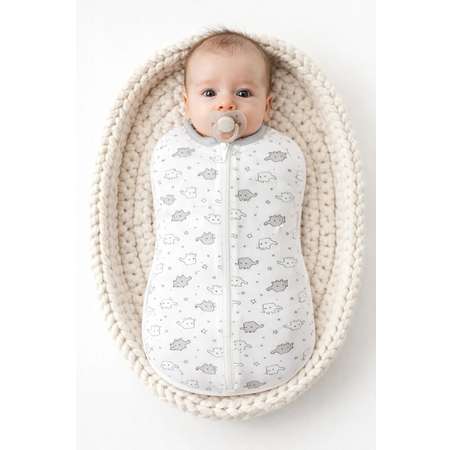 Конверт пеленальный (кокон) Эскимо белый
