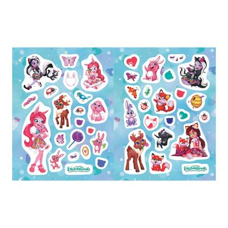 Книга ND PLAY Наклейки Энчантималс Любимые зверюшки 150шт