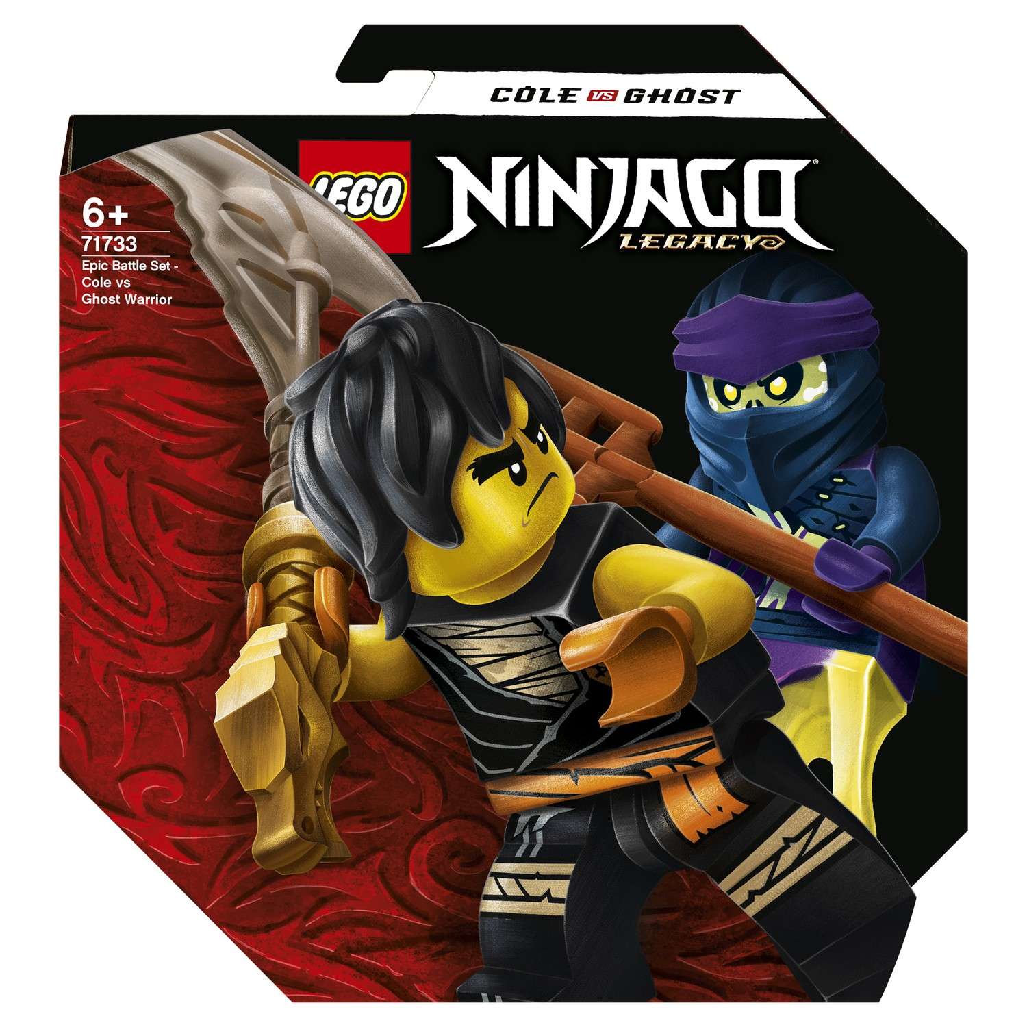 Конструктор LEGO NINJAGO Коул против Призрачного воина блочный - фото 2